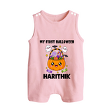 My first Sweet Pumpkin Treat Halloween Romper Suit  - BABY PINK - New Born (Chest 18")