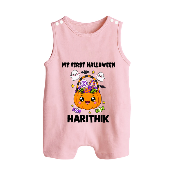 My first Sweet Pumpkin Treat Halloween Romper Suit  - BABY PINK - New Born (Chest 18")