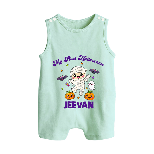 My First Little Mummy First Halloween Romper Suit  - MINT GREEN - New Born (Chest 18")