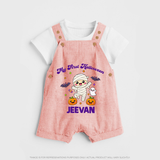 My First Little Mummy First Halloween Dungaree - PEACH - 0 - 5 Months Old (Chest 18")