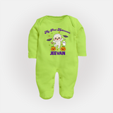 My First Little Mummy First Halloween Full Body Suit - LIME GREEN - New Born (Chest 7.5")
