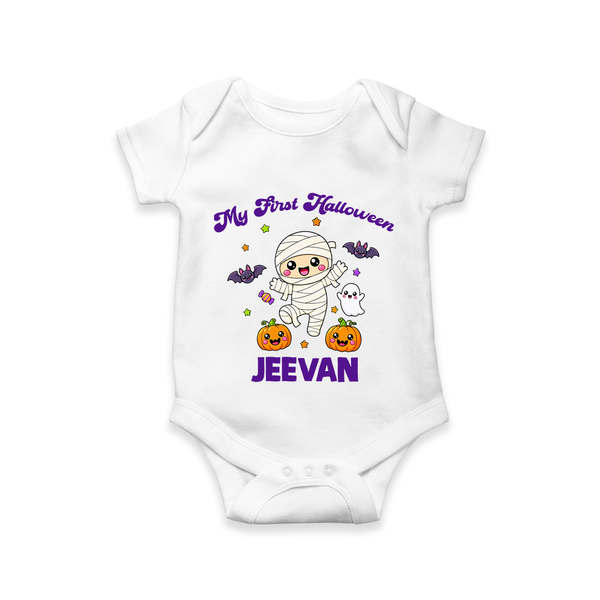 My First Little Mummy First Halloween Romper - WHITE - New Born (Chest 14")