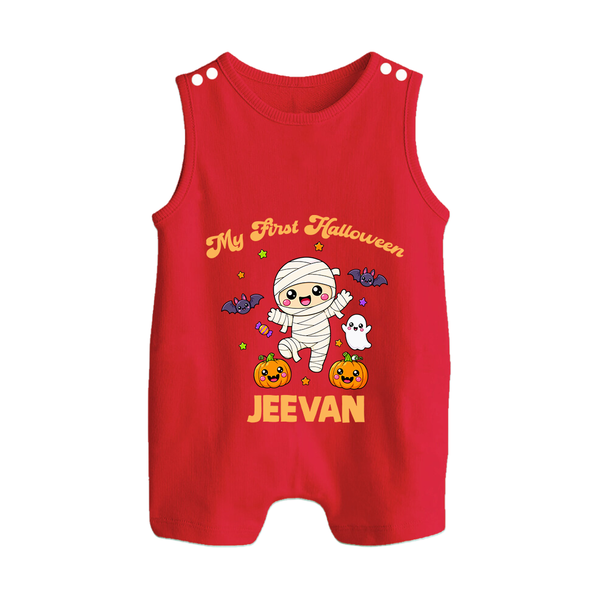 My First Little Mummy First Halloween Romper Suit  - RED - New Born (Chest 18")