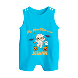 My First Little Mummy First Halloween Romper Suit  - SKY BLUE - New Born (Chest 18")