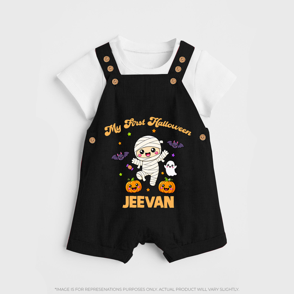 My First Little Mummy First Halloween Dungaree - BLACK - 0 - 5 Months Old (Chest 18")