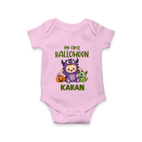 My First Cute Monster First Halloween Romper - BABY PINK - New Born (Chest 14")
