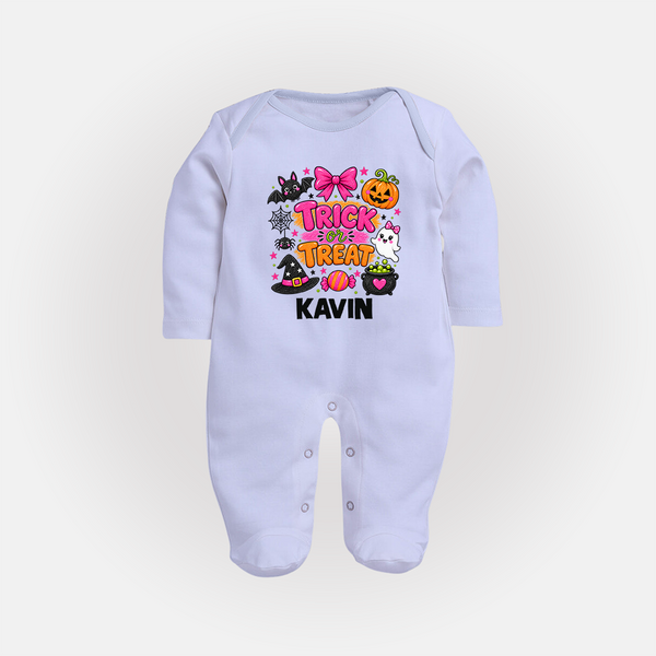  Trick or Treat Halloween Full Body Suit - BABY BLUE - New Born (Chest 7.5")