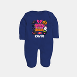  Trick or Treat Halloween Full Body Suit - NAVY BLUE - New Born (Chest 7.5")