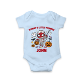  Mummy’s Little Monster Halloween Romper - BABY BLUE - New Born (Chest 14")