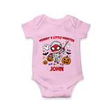  Mummy’s Little Monster Halloween Romper - BABY PINK - New Born (Chest 14")