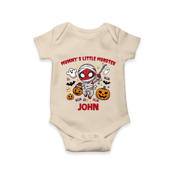  Mummy’s Little Monster Halloween Romper - IVORY - New Born (Chest 14")