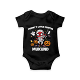  Mummy’s Little Monster Halloween Romper - BLACK - New Born (Chest 14")