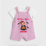  Too Cute to Spook Halloween Dungaree - BABY PINK - 0 - 5 Months Old (Chest 18")