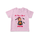  Too Cute to Spook Halloween T Shirt - BABY PINK - 0-5 Months Old (Chest 17")