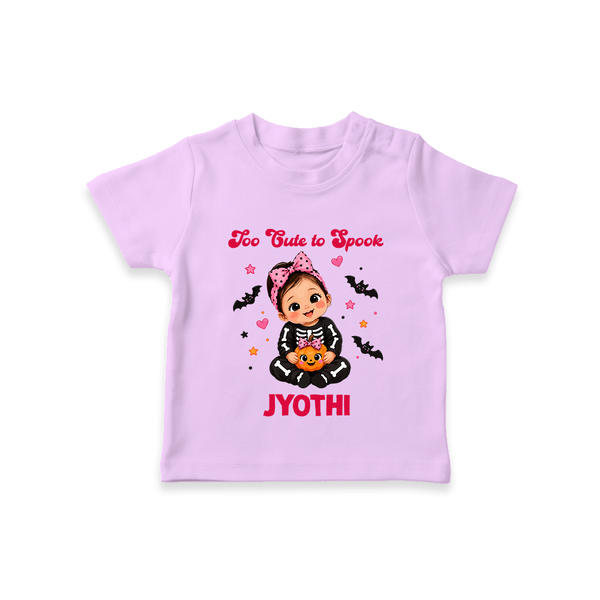  Too Cute to Spook Halloween T Shirt - LILAC - 0-5 Months Old (Chest 17")