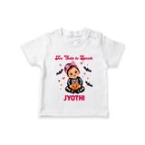  Too Cute to Spook Halloween T Shirt - WHITE - 0-5 Months Old (Chest 17")