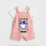  Little Ghostie Halloween Dungaree - PEACH - 0 - 5 Months Old (Chest 18")