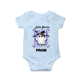  Little Ghostie Halloween Romper - BABY BLUE - New Born (Chest 14")