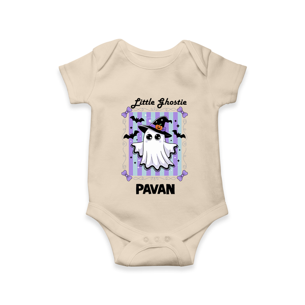  Little Ghostie Halloween Romper - IVORY - New Born (Chest 14")