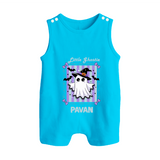  Little Ghostie Halloween Romper Suit  - SKY BLUE - New Born (Chest 18")