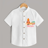 Celebrate new beginnings with our "Feeling Blessed On Hanuman Jayanti" Customised  Shirt for kids - WHITE - 0 - 6 Months Old (Chest 21")
