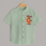 My First Hanuman Jayanti – Personalized   Shirt - MINT GREEN - 0 - 6 Months Old (Chest 23")
