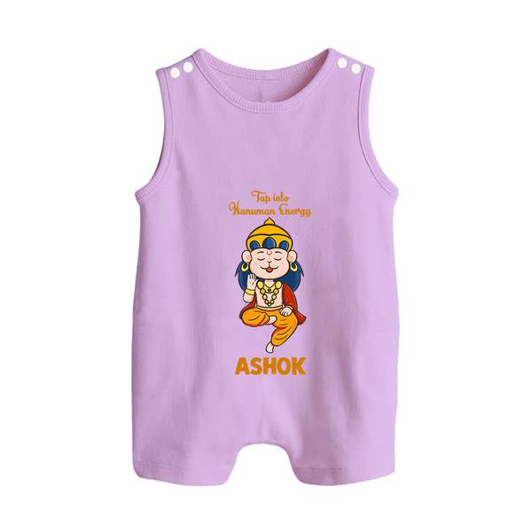 Tap Into Hanuman Energy Romper Suit | Custom Baby Romper Suit for Hanuman Festival - LILAC - 0 - 5 Months Old (Chest 18")