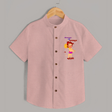 Unstoppable Like Hanuman – Personalized   Shirt - PEACH - 0 - 6 Months Old (Chest 23")