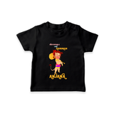 Unstoppable Like Hanuman – Personalized Baby T-Shirt - BLACK - 0-5 Months Old (Chest 17")