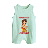 Bal Hanuman Inspired Baby Romper Suit - MINT GREEN - New Born (Chest 18")