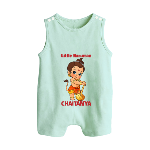 Bal Hanuman Inspired Baby Romper Suit - MINT GREEN - New Born (Chest 18")