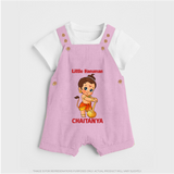 Bal Hanuman Inspired Baby Dungaree - BABY PINK - 0 - 5 Months Old (Chest 18")