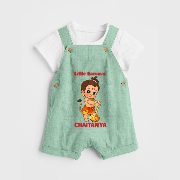 Bal Hanuman Inspired Baby Dungaree - MINT GREEN - 0 - 5 Months Old (Chest 18")
