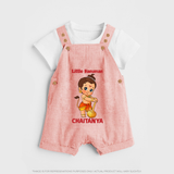 Bal Hanuman Inspired Baby Dungaree - PEACH - 0 - 5 Months Old (Chest 18")