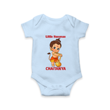 Bal Hanuman Inspired Baby Romper - BABY BLUE - New Born (Chest 14")