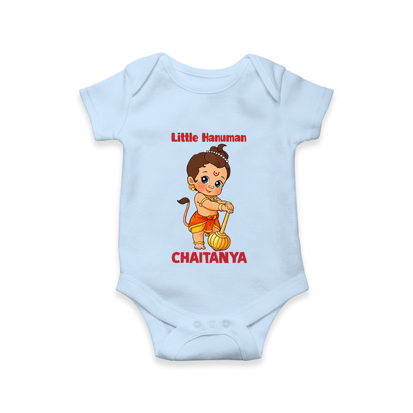 Bal Hanuman Inspired Baby Romper - BABY BLUE - New Born (Chest 14")