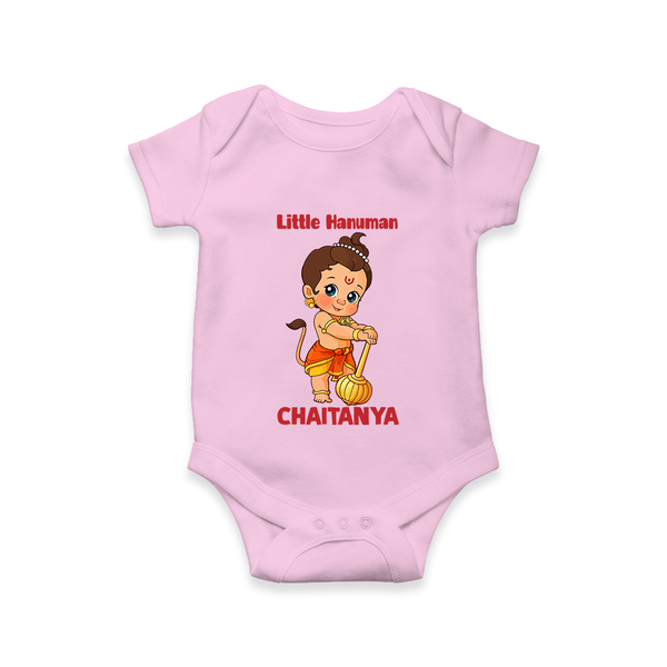Bal Hanuman Inspired Baby Romper - BABY PINK - New Born (Chest 14")