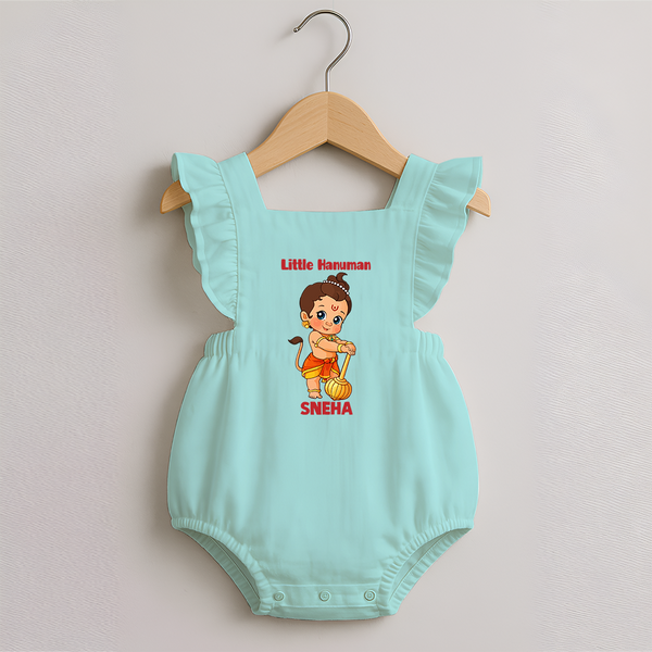 Bal Hanuman Inspired   Romper Frock - MINT GREEN - 0 - 3 Months Old (Chest 19")