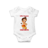 Bal Hanuman Inspired Baby Romper - WHITE - New Born (Chest 14")