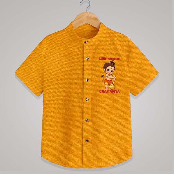 Bal Hanuman Inspired   Shirt - CHROME YELLOW - 0 - 6 Months Old (Chest 23")