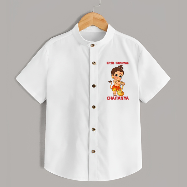Bal Hanuman Inspired   Shirt - WHITE - 0 - 6 Months Old (Chest 23")