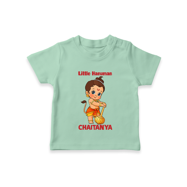 Bal Hanuman Inspired Baby T-Shirt - MINT GREEN - 0-5 Months Old (Chest 17")