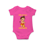 Bal Hanuman Inspired Baby Romper - HOT PINK - New Born (Chest 14")