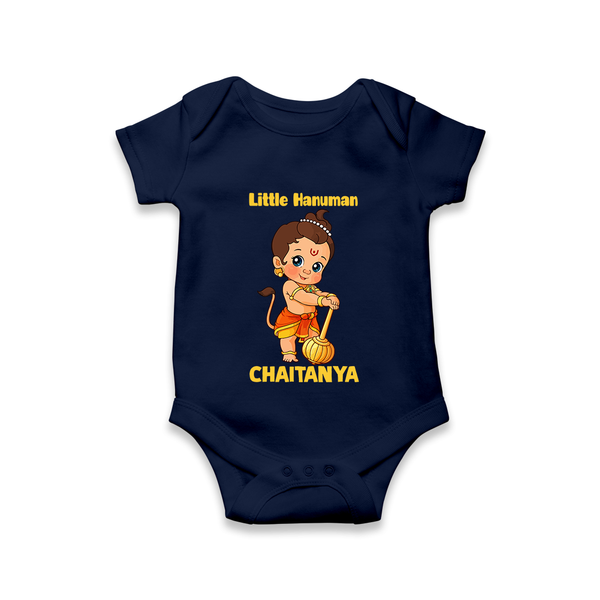 Bal Hanuman Inspired Baby Romper - NAVY BLUE - New Born (Chest 14")