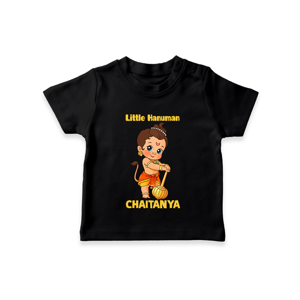 Bal Hanuman Inspired Baby T-Shirt - BLACK - 0-5 Months Old (Chest 17")