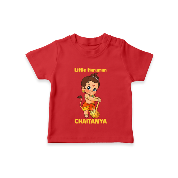 Bal Hanuman Inspired Baby T-Shirt - RED - 0-5 Months Old (Chest 17")