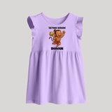 Tail Power Activated – Personalized   Baby Frock - LILAC - 0 - 3 Months Old (Chest 17")