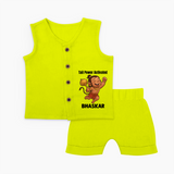 Tail Power Activated – Personalized Baby Jabla Set - LIME GREEN - 0 - 3 Months Old (Chest 9.8")