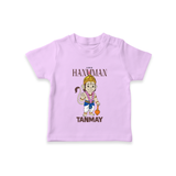 Lord Hanuman – Personalized Baby T-Shirt - LILAC - 0-5 Months Old (Chest 17")