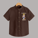 Lord Hanuman – Personalized   Shirt - CHOCOLATE BROWN - 0 - 6 Months Old (Chest 23")
